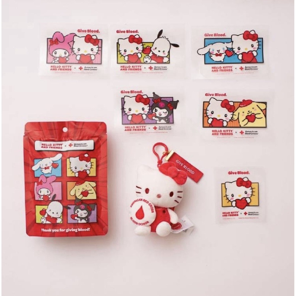 American Redcross X Hello Kitty Plush Blind Bag & Surprise Stickers (unopened)